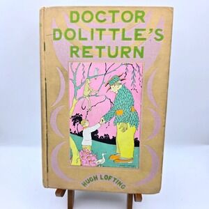 Vintage 1933 "Doctor Dolittle's Return" by Hugh Lofting – Sixth Impression